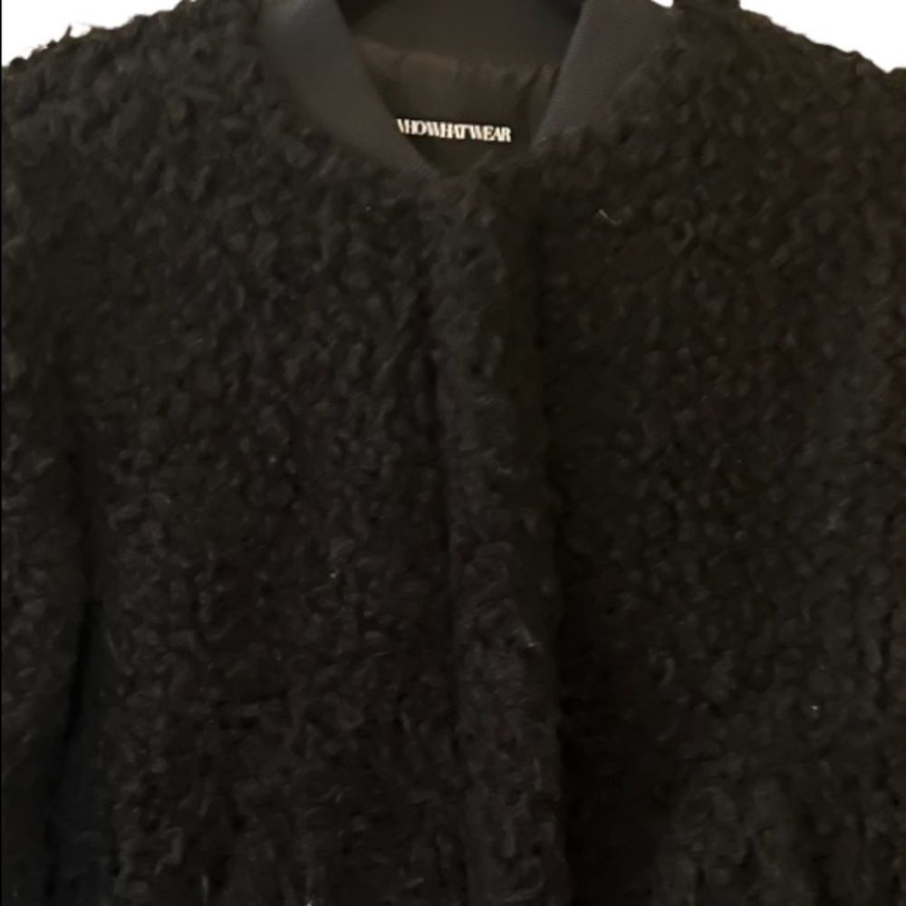 Who What Wear Black Sherpa Jacket - Picture 2 of 6